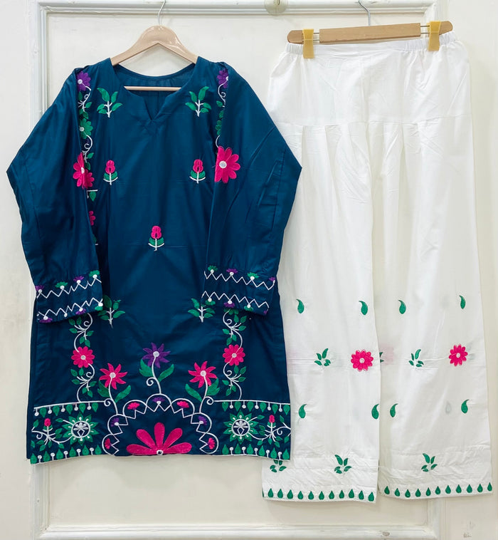 Neelam | Farshi Shalwar 2PC Cotton D-631