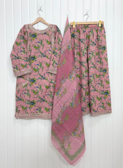 Pastel Embroidered | Lawn D-713