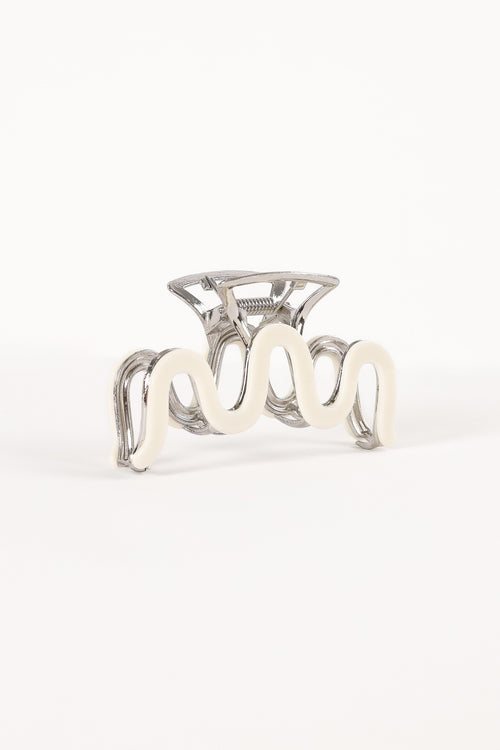 Aimee Hair Clip - White