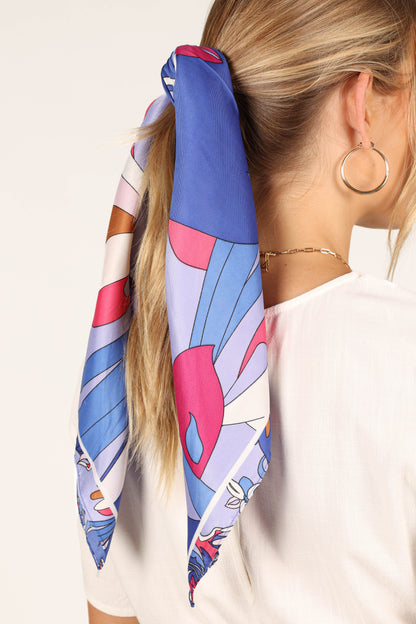 Bambina Hair Scarf - Blue Multi