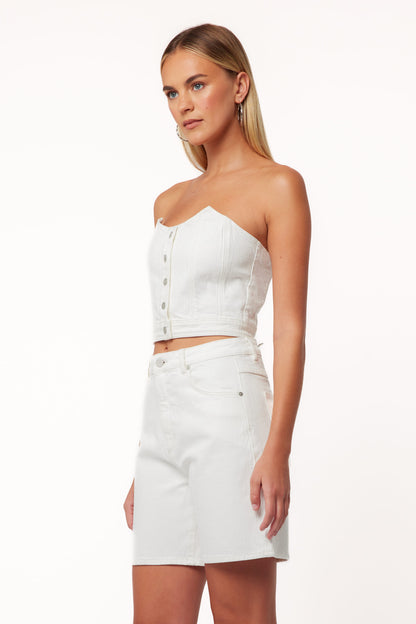 Abrand Carrie Shorts - White Light