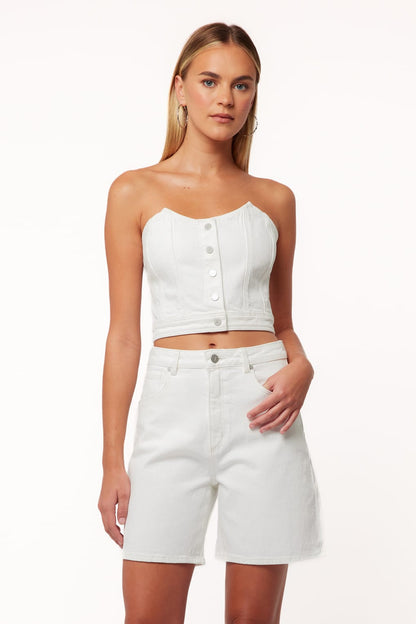 Abrand Carrie Shorts - White Light
