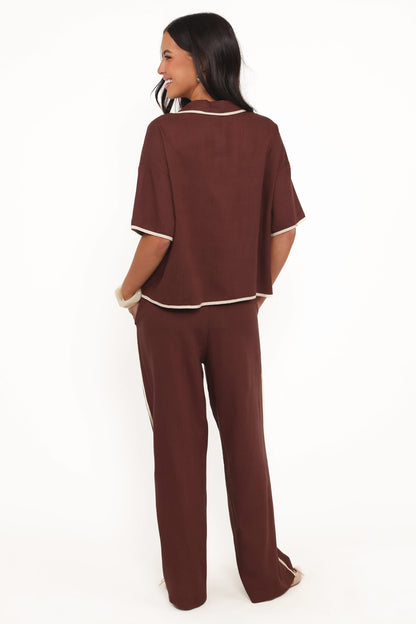 Dalton Pant - Brown Cream