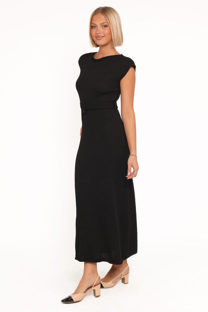 Alberta Midi Dress - Black