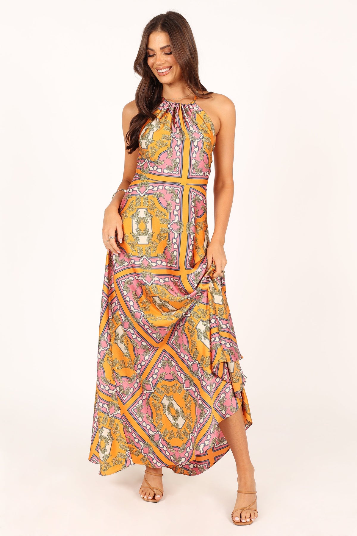 Amara Maxi Dress - Tangerine