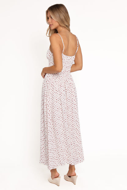 Brittany Maxi Dress - Red Floral