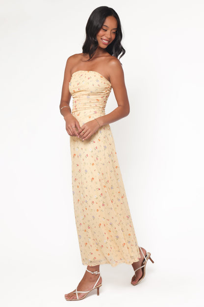 Calypso Maxi Dress - Yellow Meadow