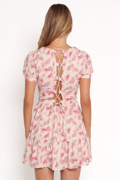 Clementine Mini Dress - Cream Floral