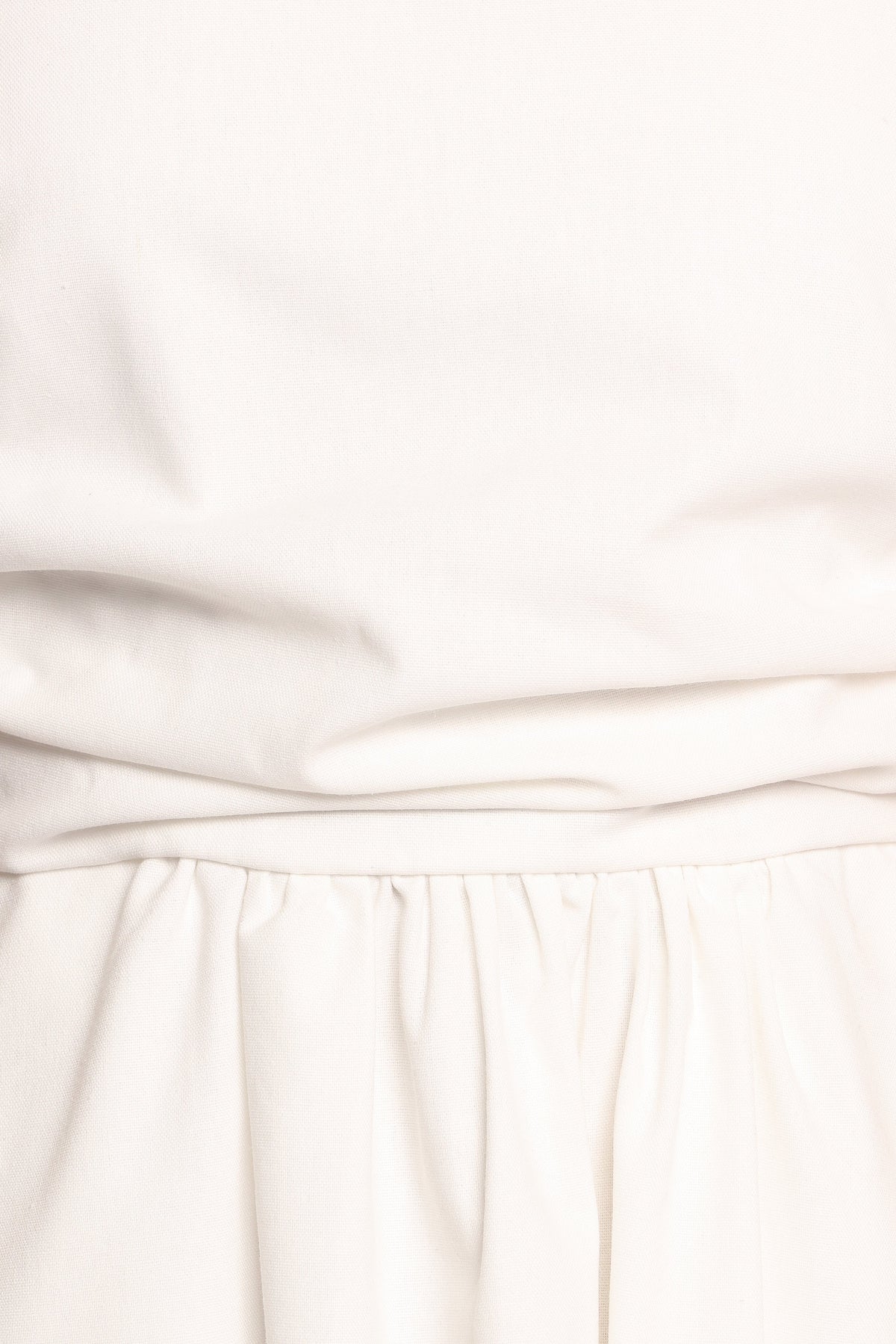 Clo Puff Sleeve Midi Dress - White