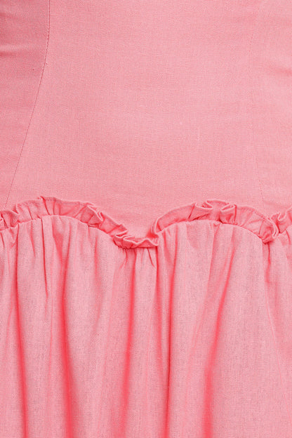 Clover Midi Dress - Pink