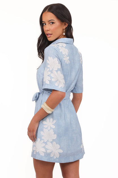 Connie Mini Dress - Blue