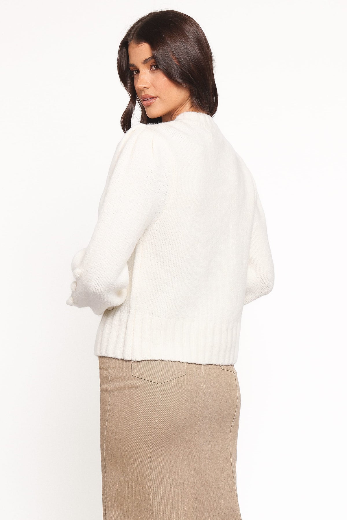 Cleo Floral Cardigan - Cream