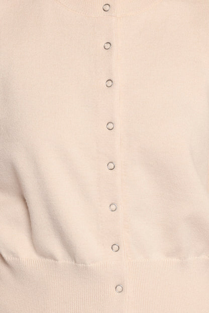 Elita Fitted Cardigan - Cream