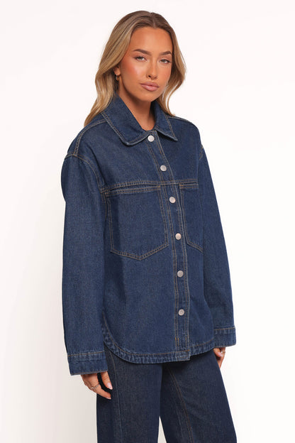 Dede Denim Shacket - Denim