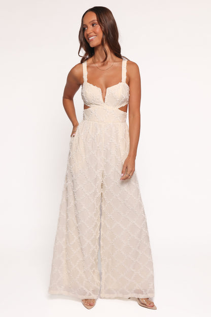 Avella Cutout Jumpsuit - White