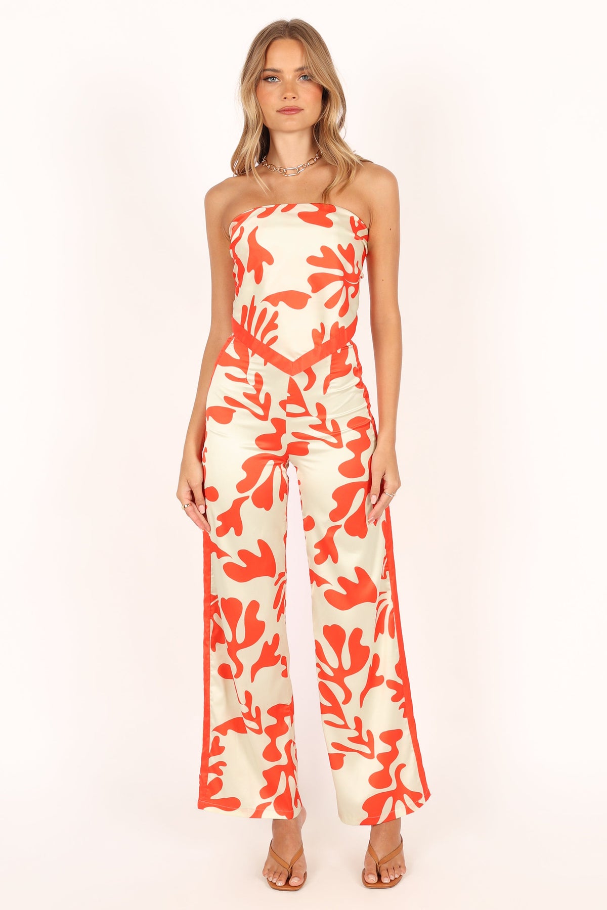 Akeli Scarf Top - Orange Botanica