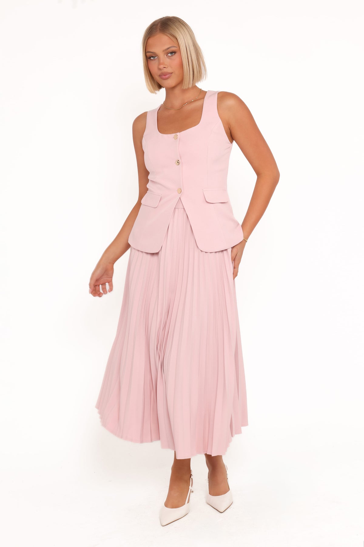 Alyssa Vest - Pink