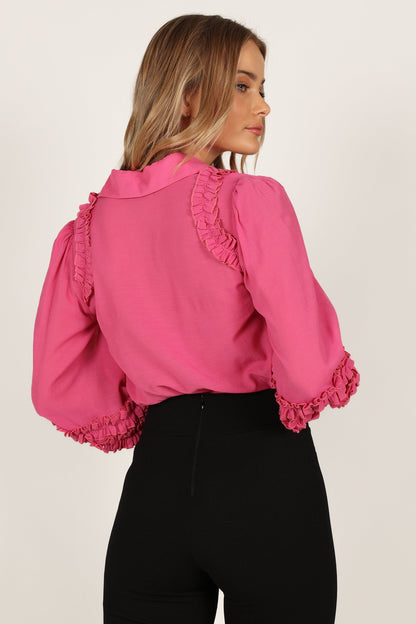 Bettina Shirt - Fuchsia