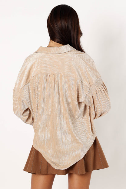 Cadence Long Sleeve Top - Cream