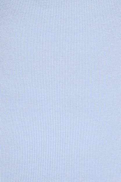 Charama Off Shoulder Knit Top - Blue