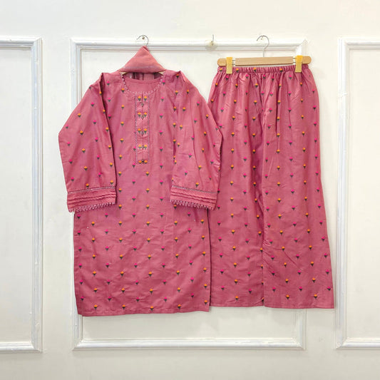 Tulip | Embroidered 3PC Lawn Cotton D-615
