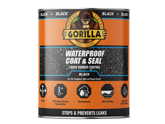 Waterproof Coat & Seal Liquid Rubber Coating Black