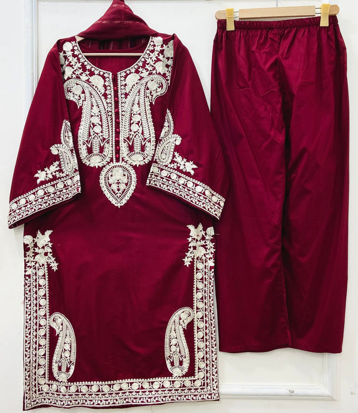 Zarnoor Embroidered | Cotton D-643